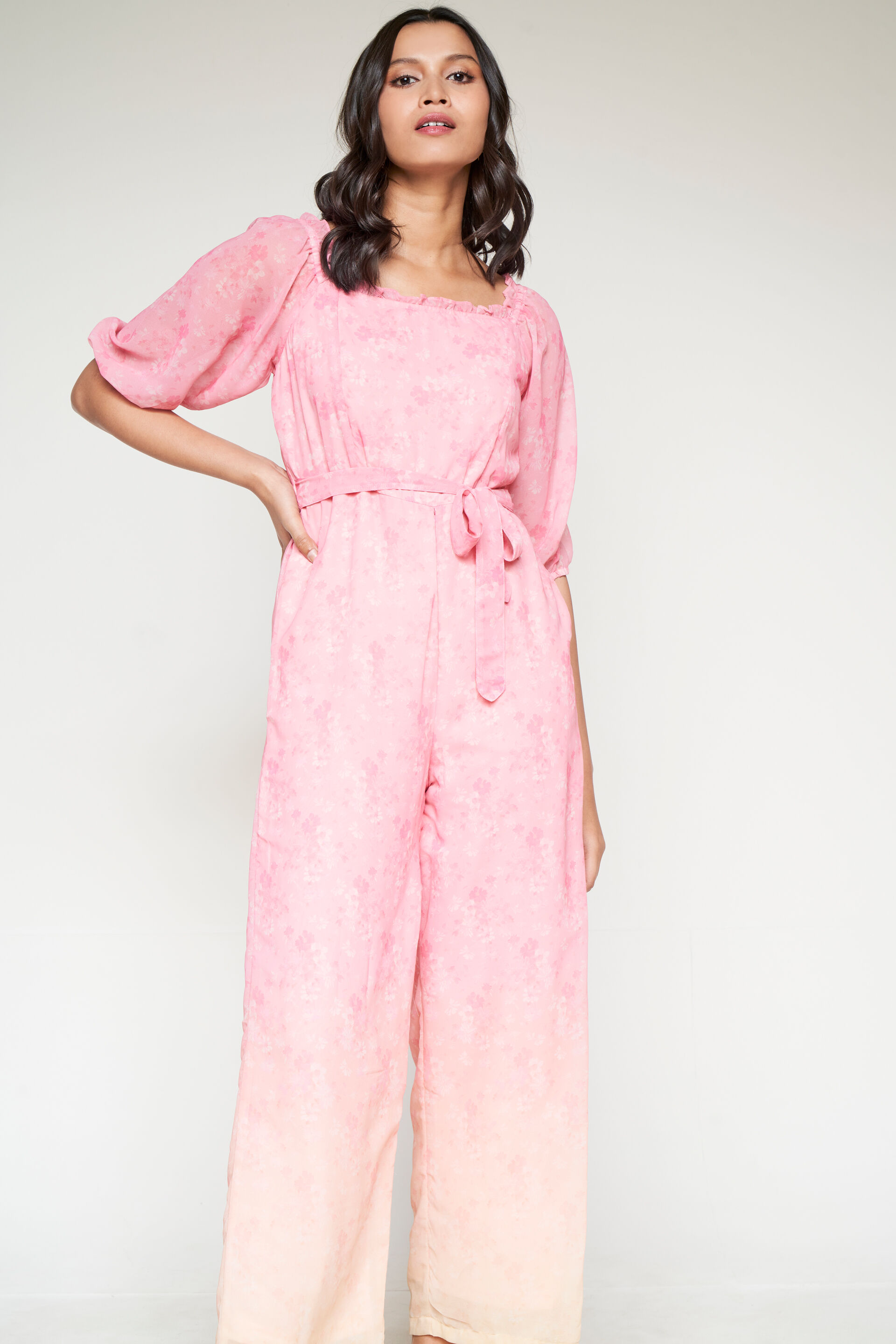 Orange and clearance pink jumpsuit